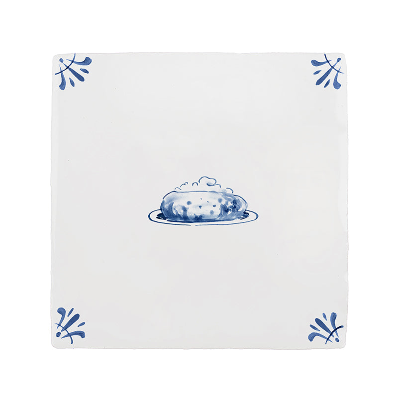 Baked Potato Delft Tile