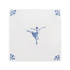 Ballerina Delft Tile Sample, Blue