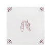 Ballet Pointe Shoes Delft Tile