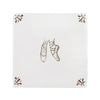 Ballet Pointe Shoes Delft Tile