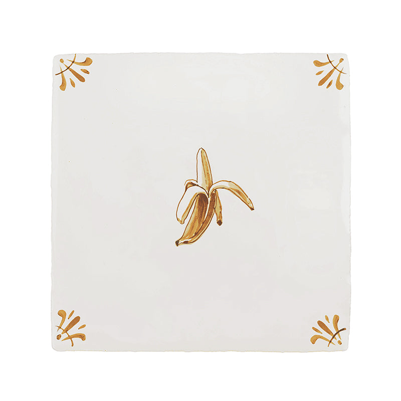Banana Delft Tile