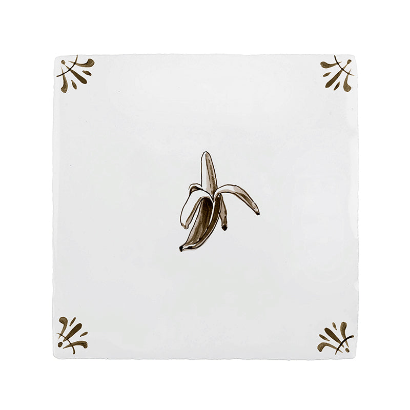 Banana Delft Tile