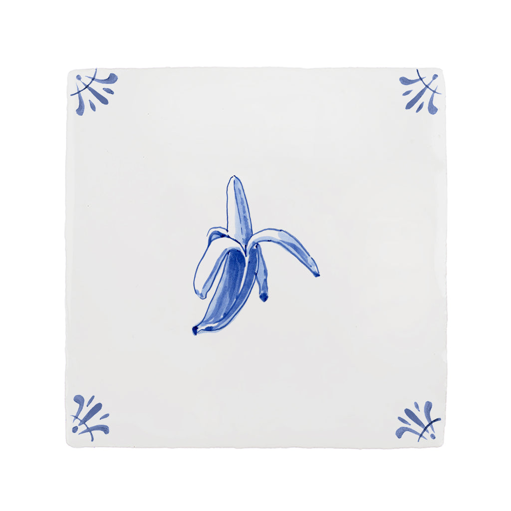 Banana Delft Tile