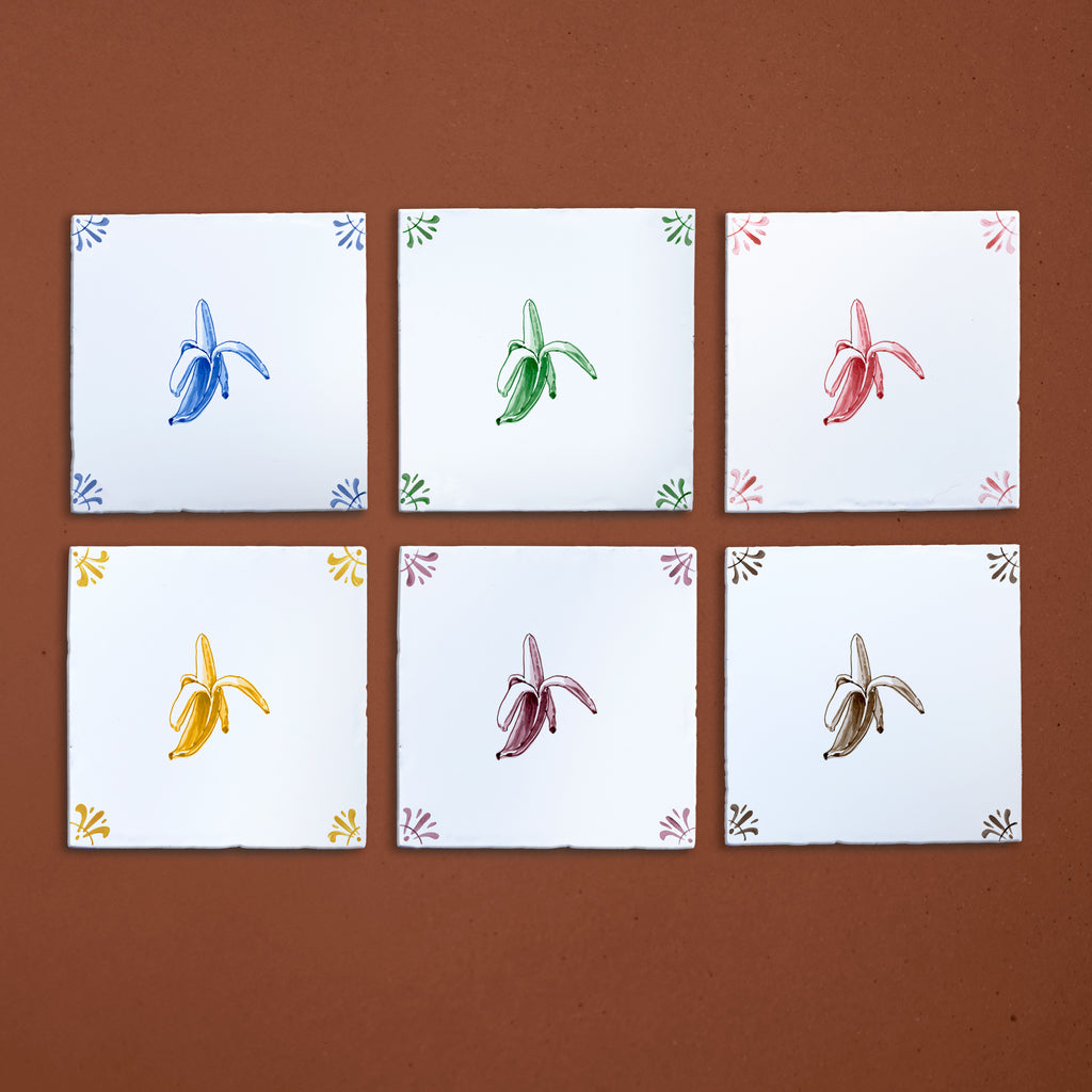 Banana Delft Tile