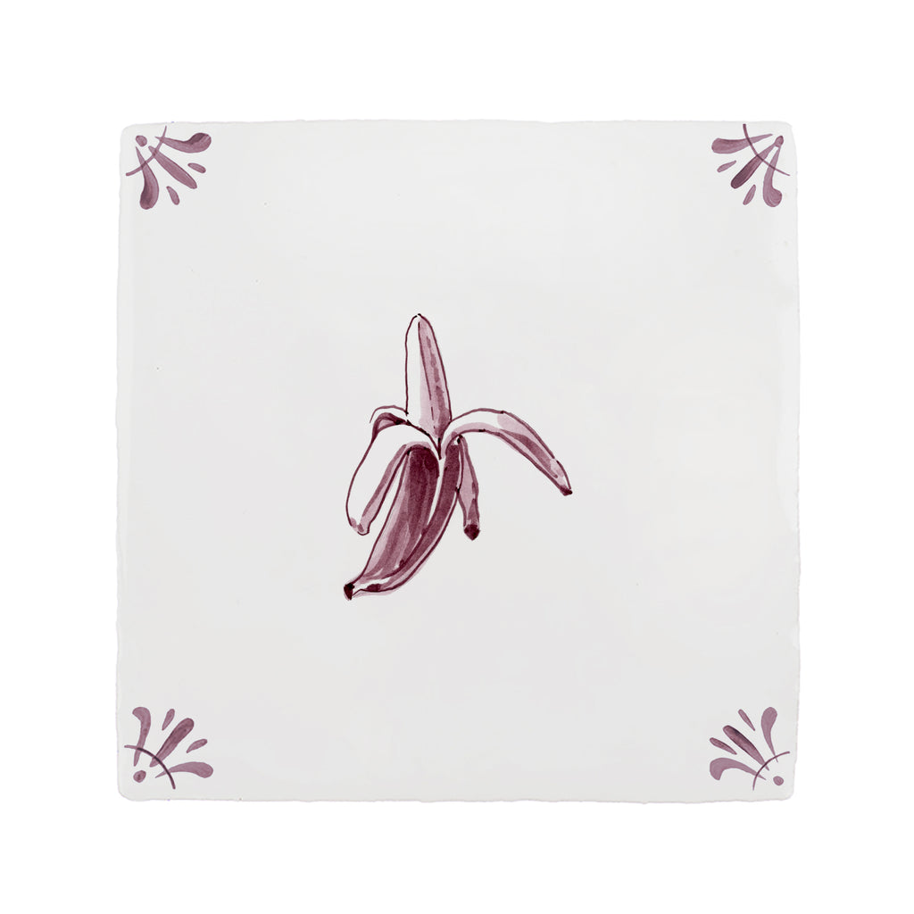 Banana Delft Tile