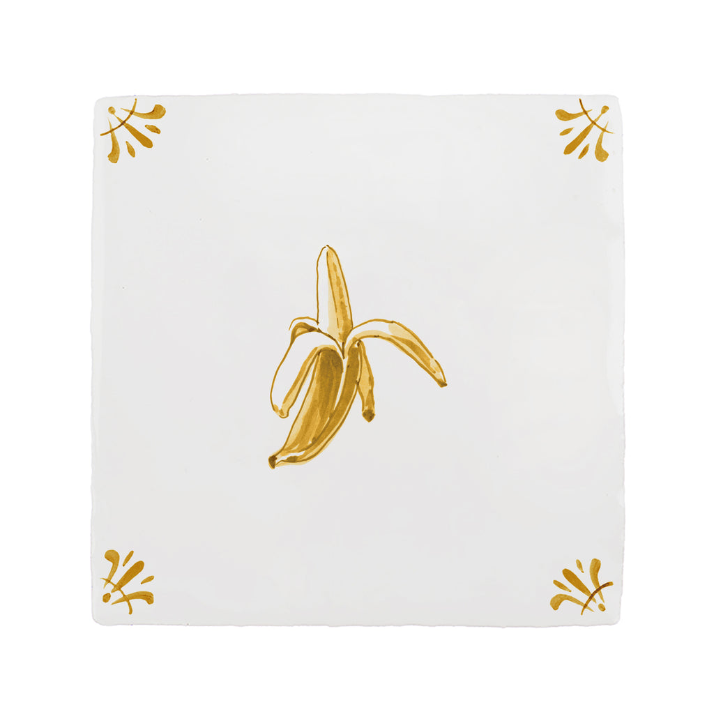 Banana Delft Tile
