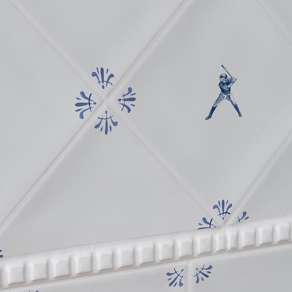 Baseball Delft Tile