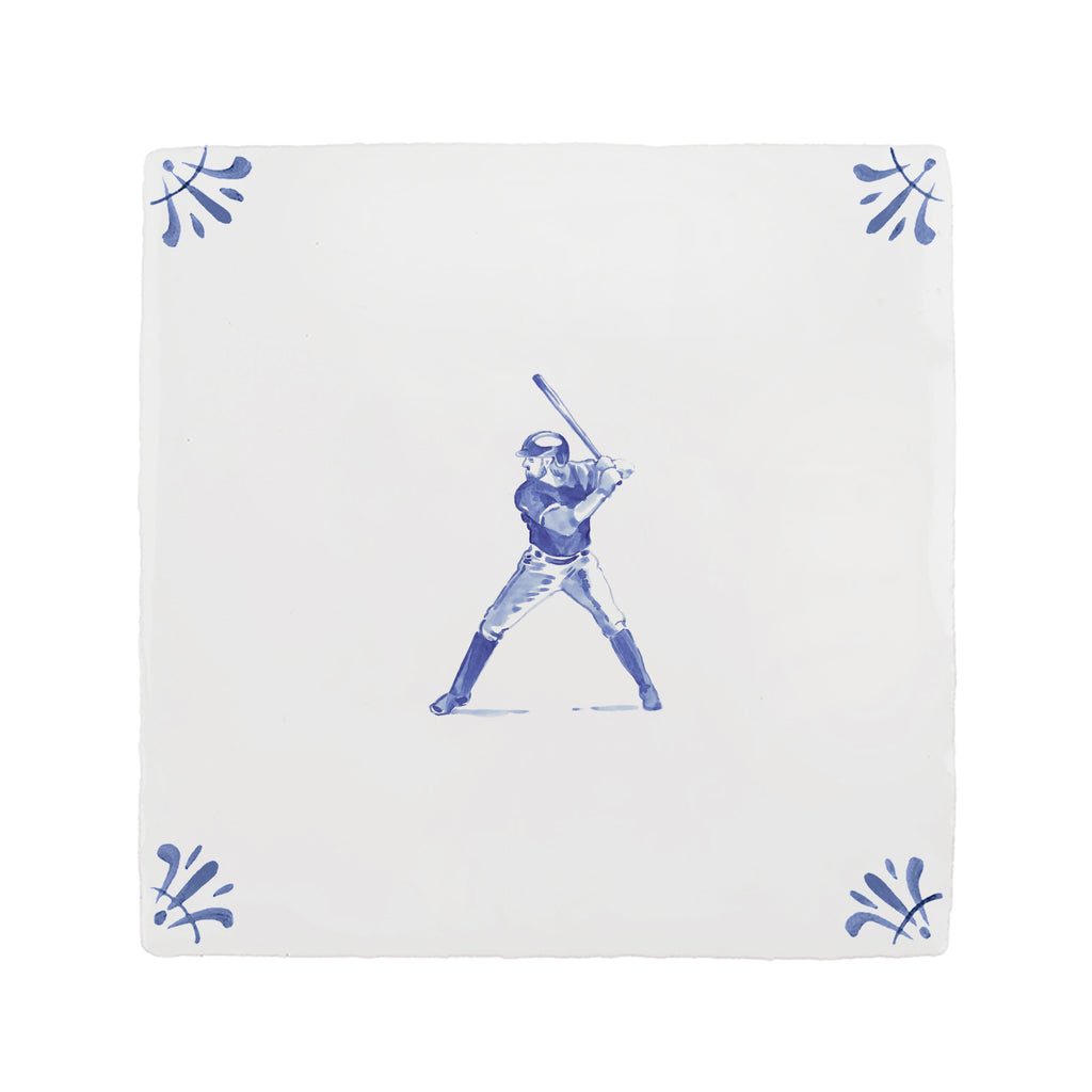 Baseball Delft Tile