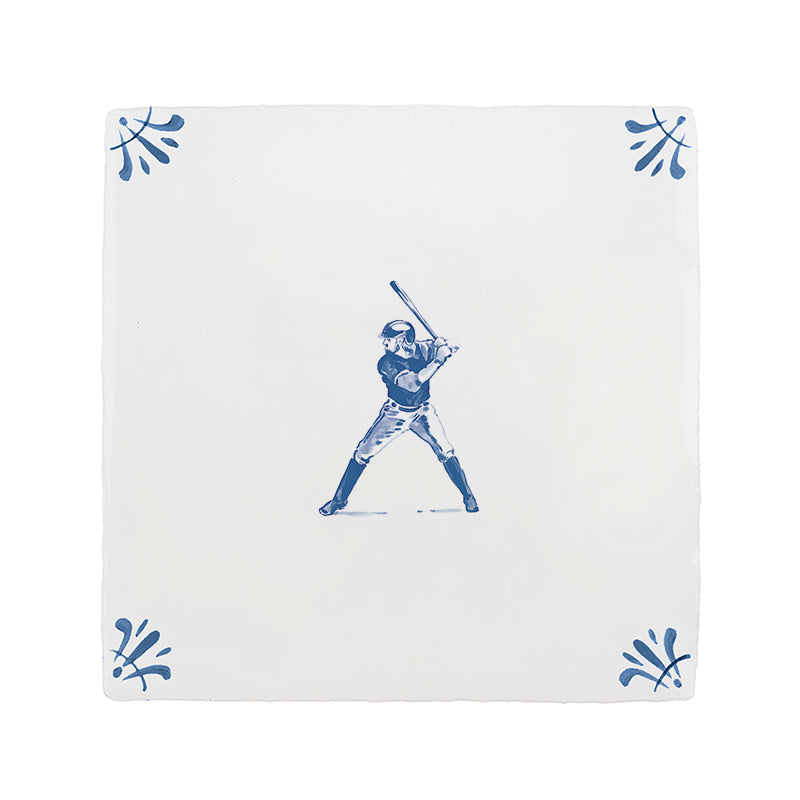 Baseball Delft Tile