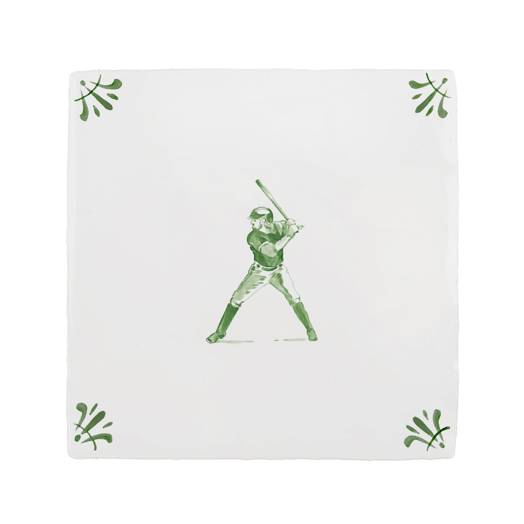 Baseball Delft Tile