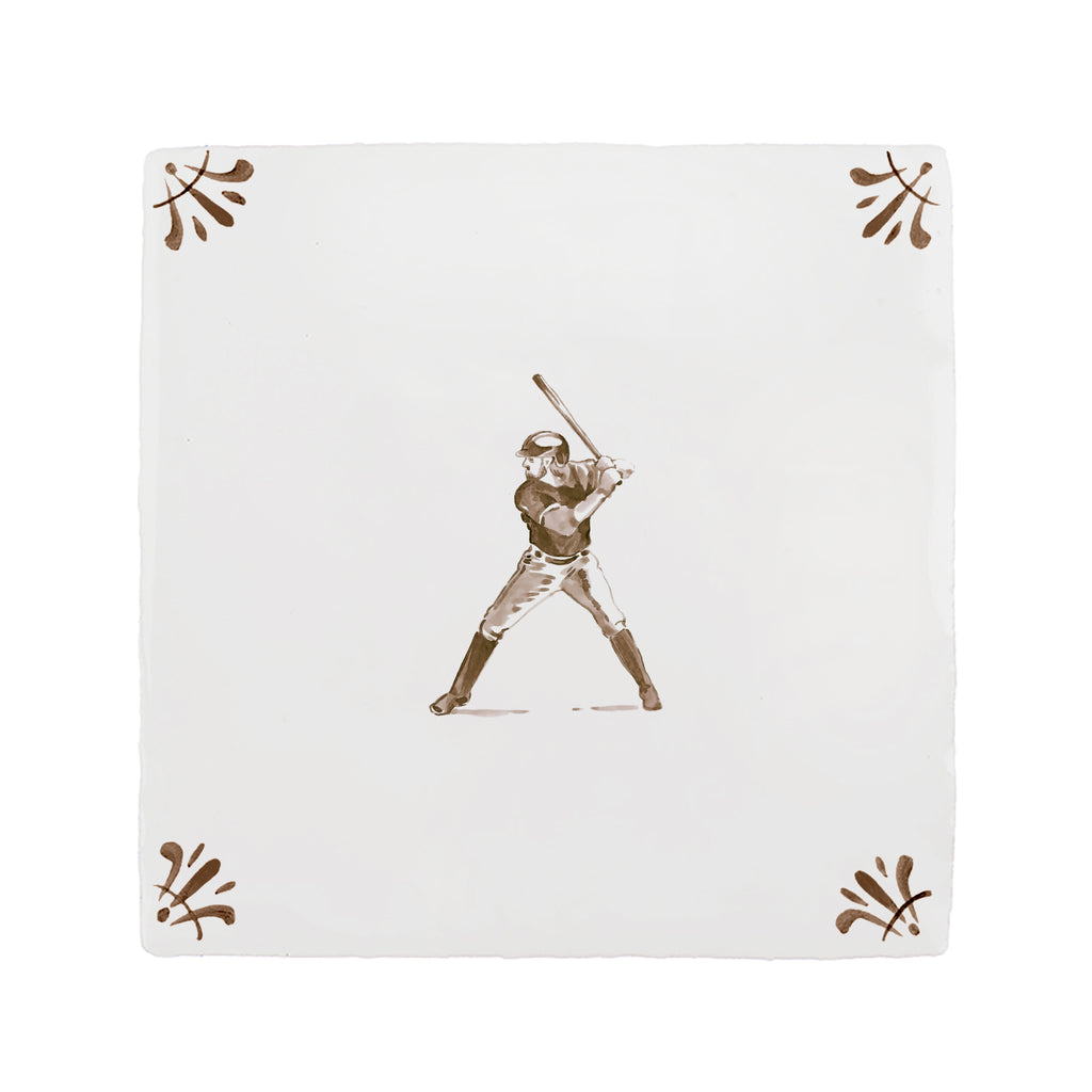 Baseball Delft Tile
