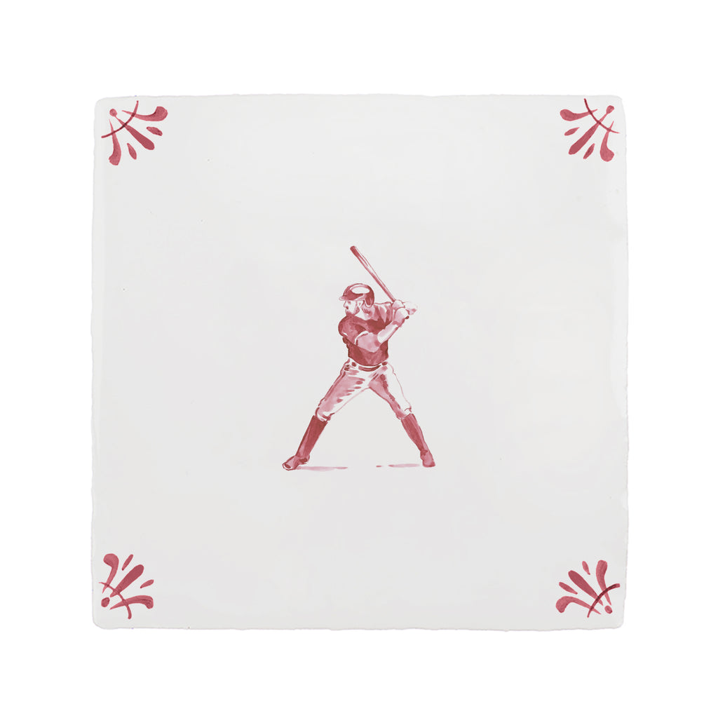 Baseball Delft Tile