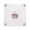 Wicker Basket Delft Tile
