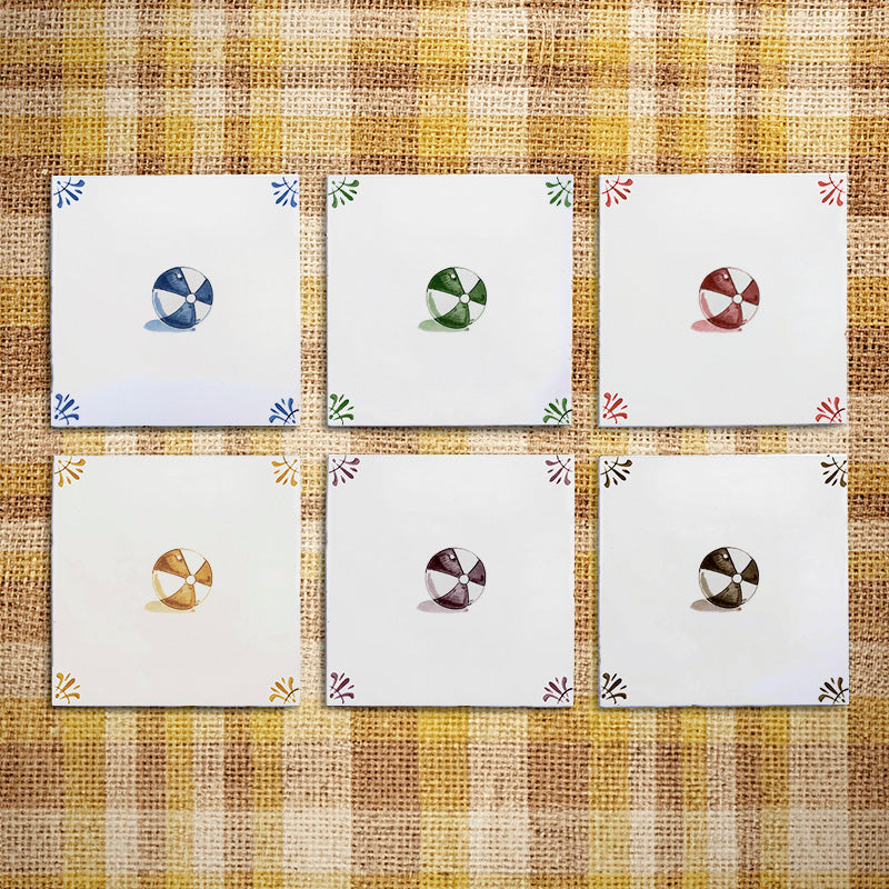 Beach Ball Delft Tile
