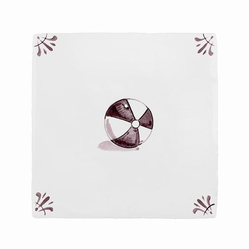 Beach Ball Delft Tile