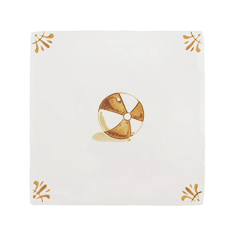 Beach Ball Delft Tile