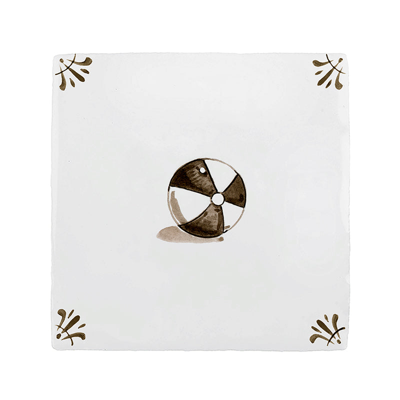 Beach Ball Delft Tile