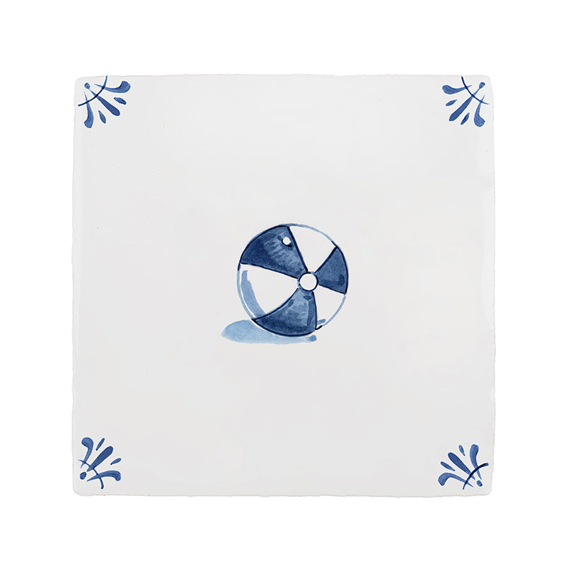Beach Ball Delft Tile