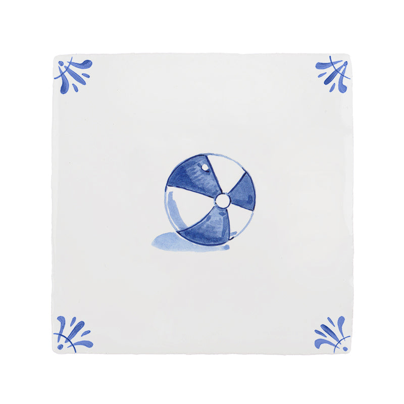 Beachball Delft Tile