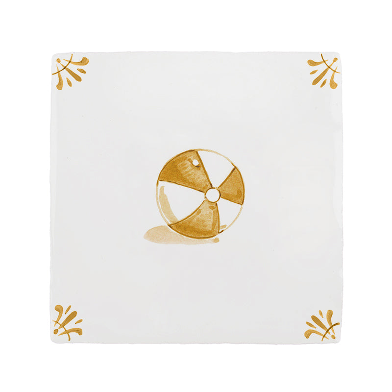 Beachball Delft Tile