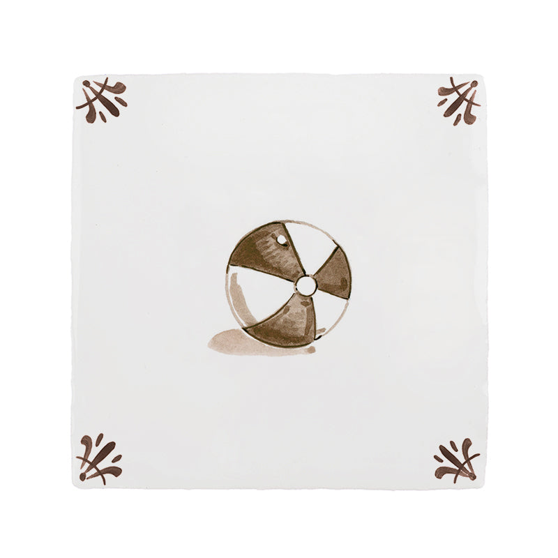 Beachball Delft Tile