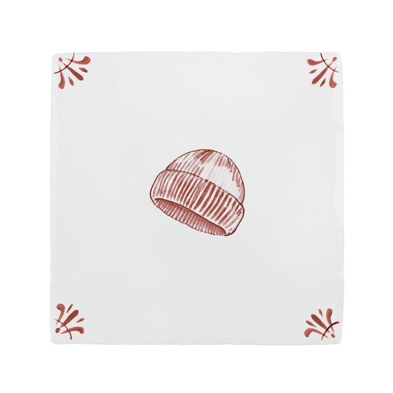 Beanie Hat Delft Tile