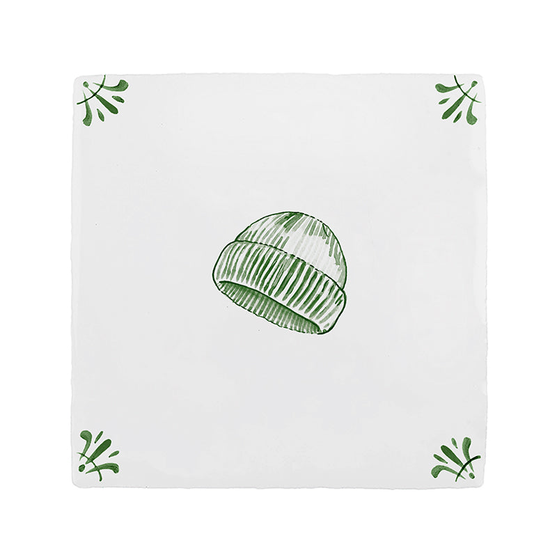 Beanie Hat Delft Tile
