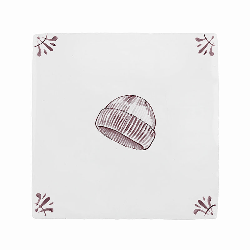 Beanie Hat Delft Tile