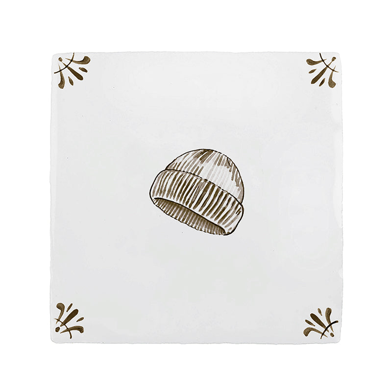 Beanie Hat Delft Tile