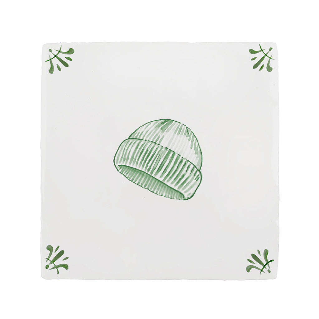 Beanie Hat Delft Tile