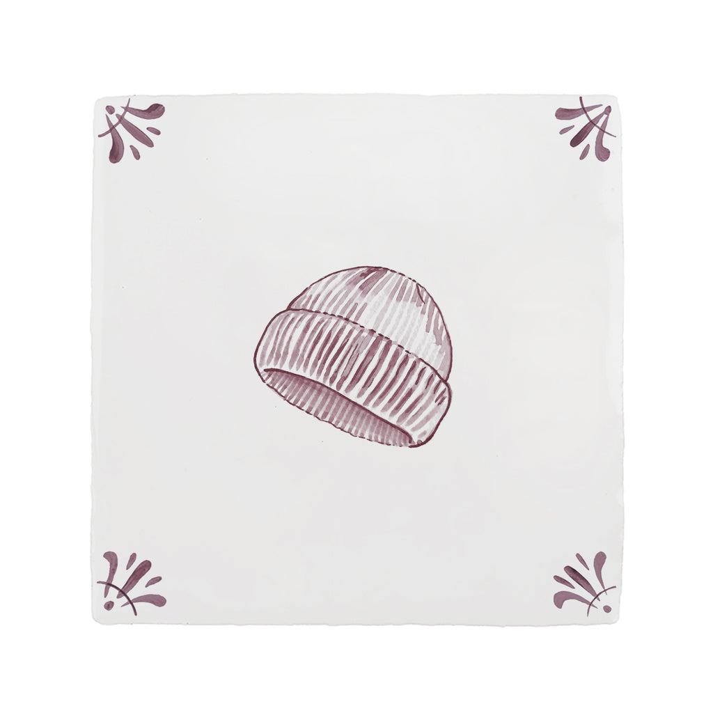 Beanie Hat Delft Tile