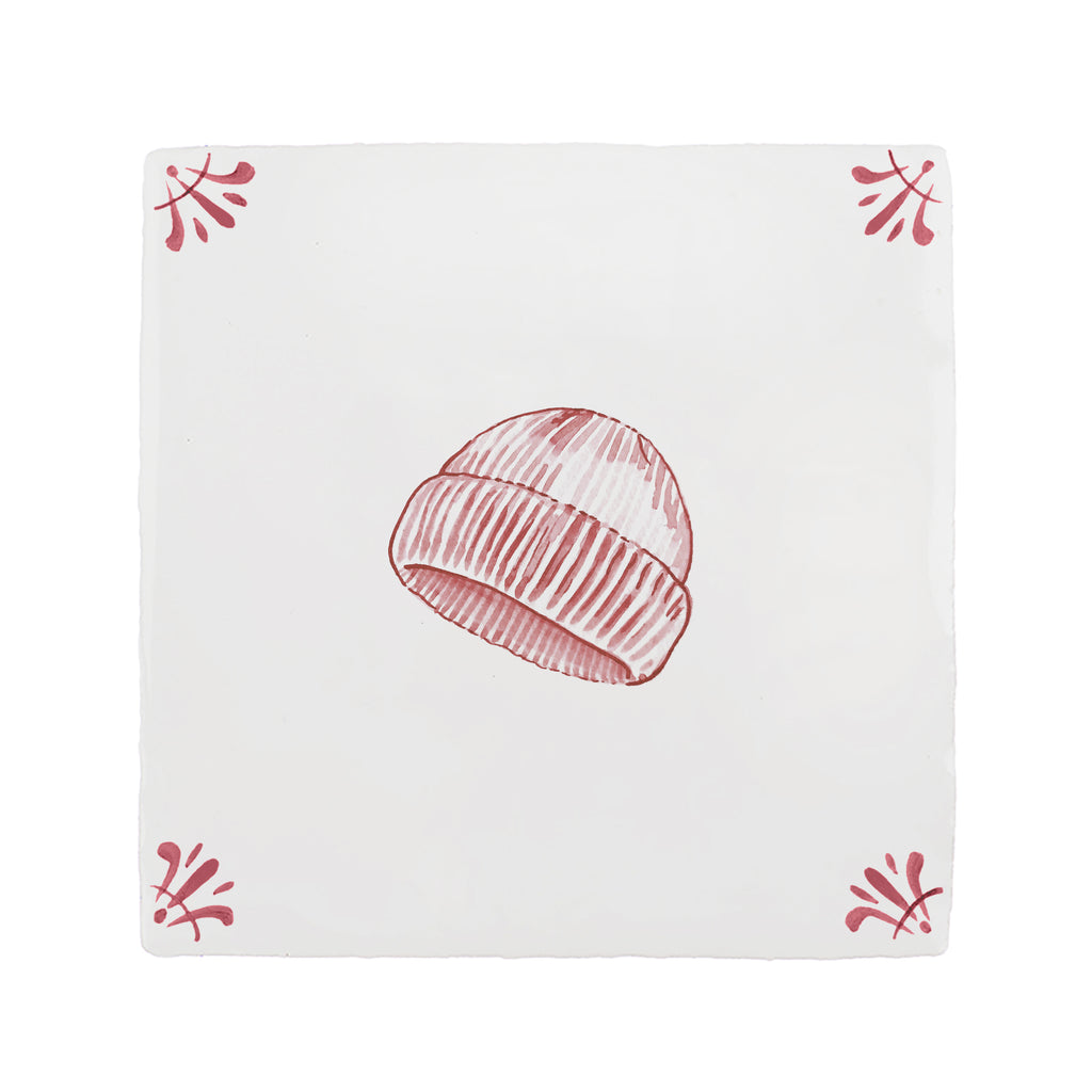 Beanie Hat Delft Tile