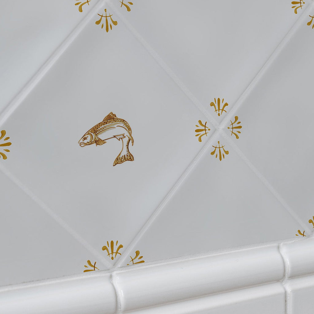 Beauly Salmon Delft Tile