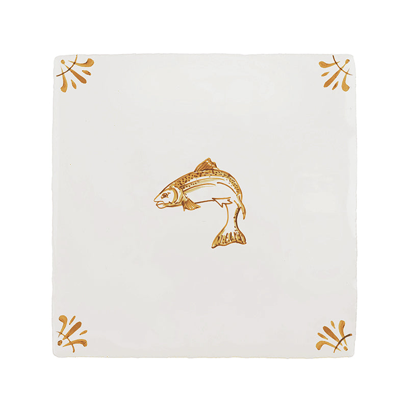 Beauly Salmon Delft Tile
