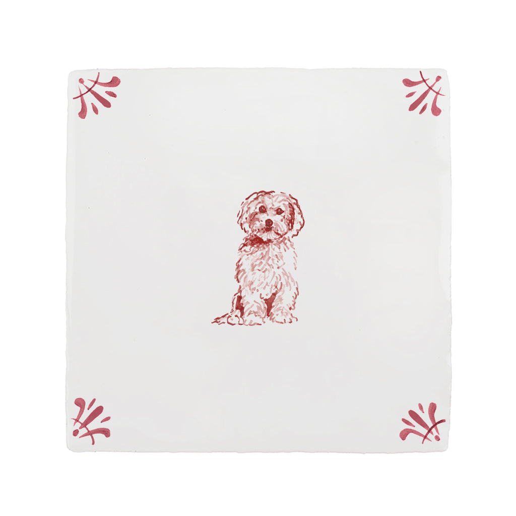 Dog Delft Tile