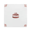 Birthday Cake Delft Tile