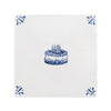 Birthday Cake Delft Tile