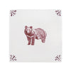 Black Bear Delft Tile