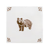 Black Bear Delft Tile