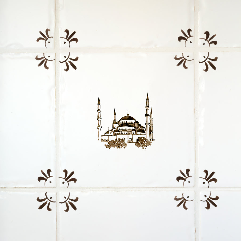 Blue Mosque Delft Tile