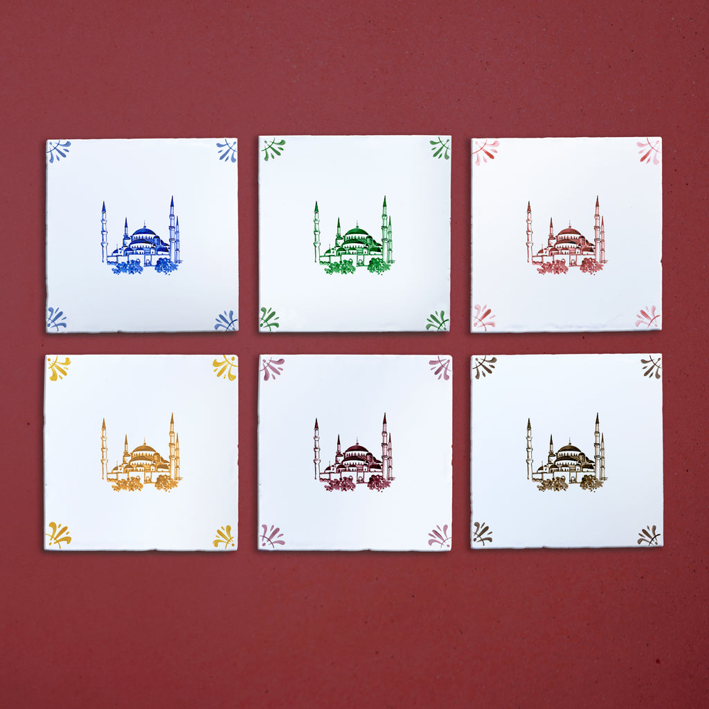 Blue Mosque Delft Tile