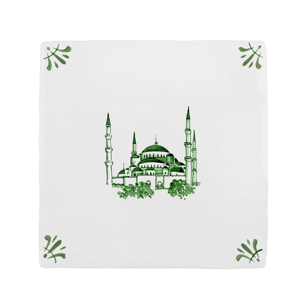 Blue Mosque Delft Tile