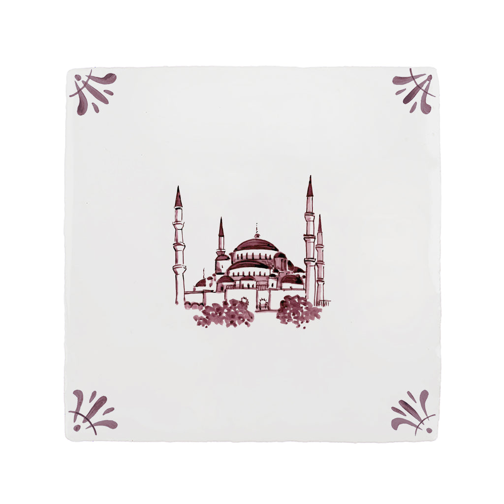 Blue Mosque Delft Tile