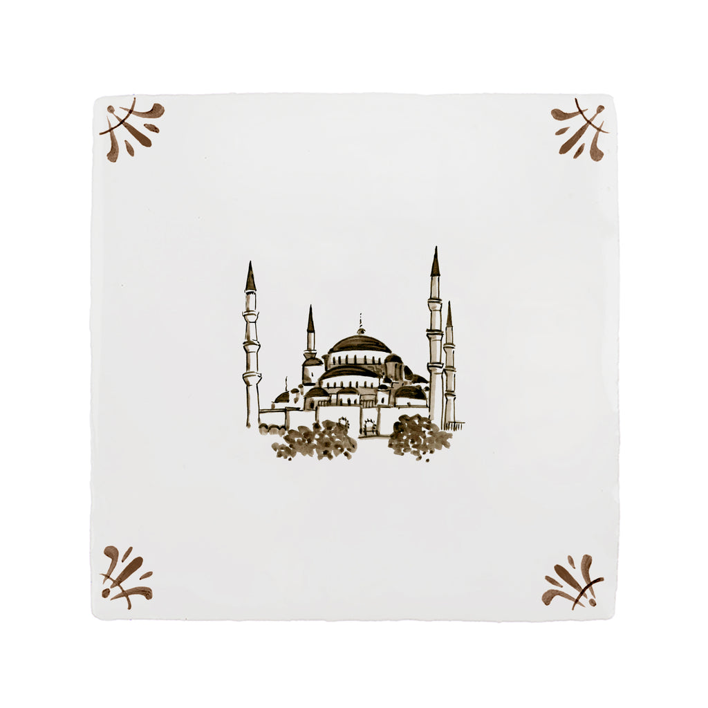 Blue Mosque Delft Tile