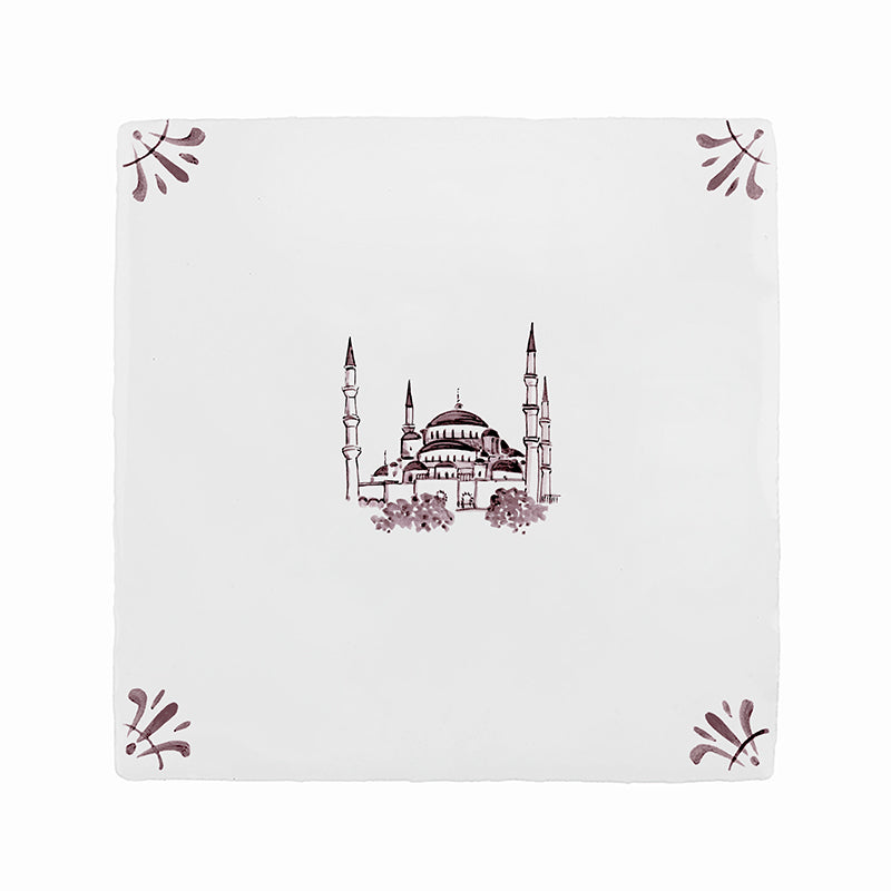 Blue Mosque Delft Tile