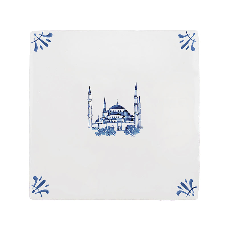 Blue Mosque Delft Tile