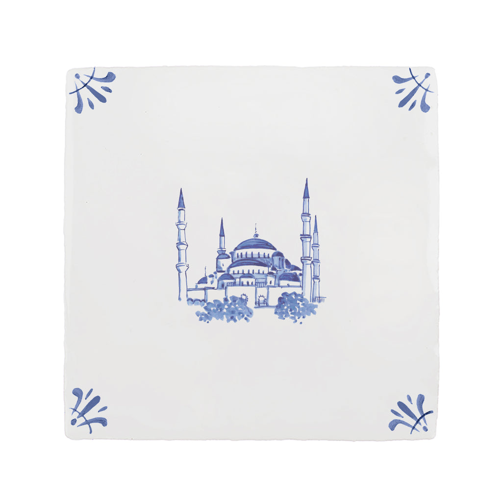 Blue Mosque Delft Tile