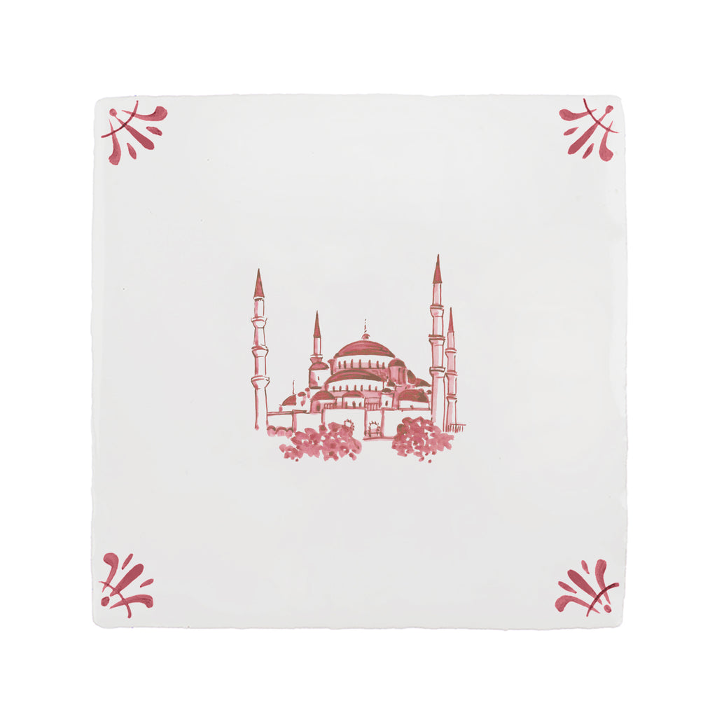 Blue Mosque Delft Tile