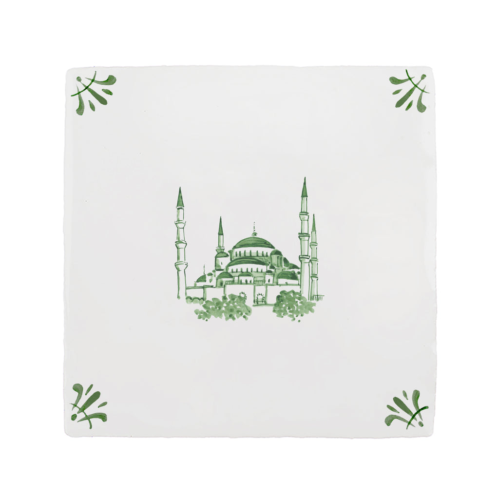 Blue Mosque Delft Tile