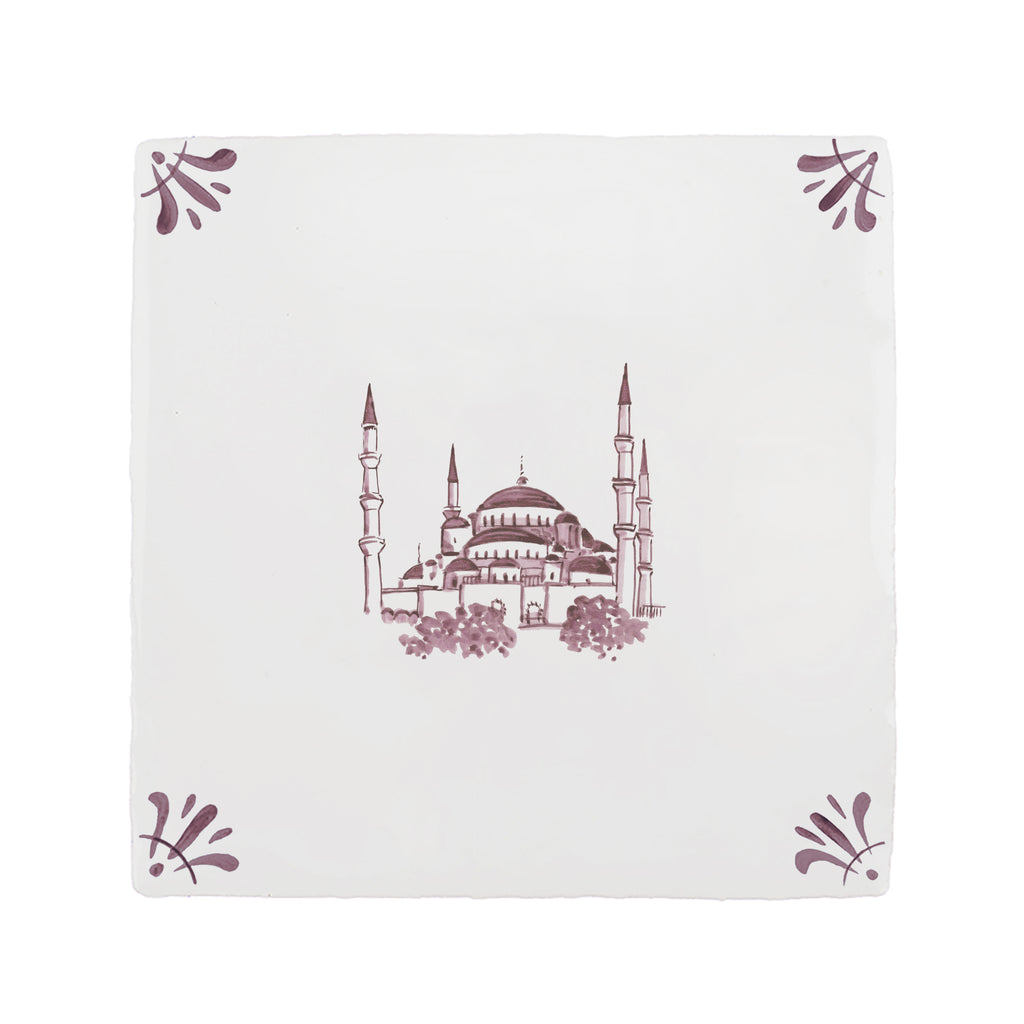 Blue Mosque Delft Tile